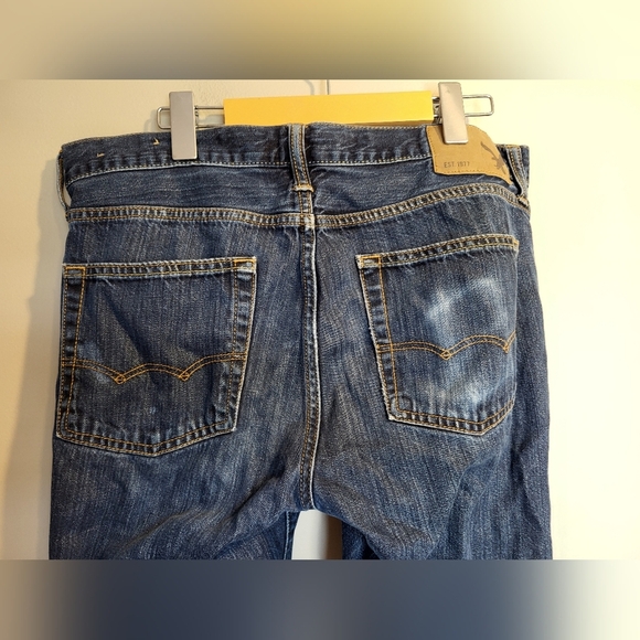 American Eagle Outfitters Men Blue Straight Jeans, Size 32 X 32 - Picture 4 of 6